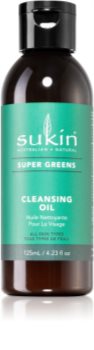 Sukin Super Greens sanftes Reinigungsöl für normale und trockene Haut