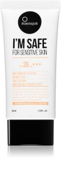 SUNTIQUE I'M SAFE For Sensitive Skin protecție solară minerală 100% pentru față și corp SPF 35