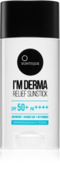 SUNTIQUE I'M DERMA Relief Sun Stick Skyddande stift för känsliga områden SPF 50+