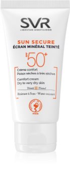 SVR Sun Secure mineralisierende tonisierende Creme für trockene und sehr trockene Haut SPF 50+