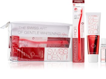 Swissdent Extreme Promo Kit kit med tandvård (För mild tandblekning och emaljskydd )