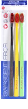 Swissdent Colours Trio brosses à dents 3 pièces soft - medium