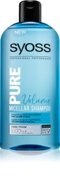 Syoss Pure Volume szampon micelarny nadający objętość do włosów słabych