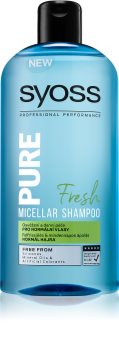 Syoss Pure Fresh osvěžujicí micelární šampon pro normální vlasy