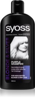 Syoss Blonde & Silver σαμπουάν που εξουδετερώνει τους κίτρινους τόνους