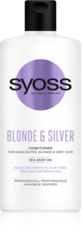 Syoss Blonde & Silver après-shampoing pour cheveux blonds et gris