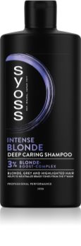 Syoss Blonde & Silver shampoing violet pour cheveux blonds et gris