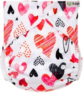 T-Tomi Diaper Covers AIO Hearts nappy covers gift set