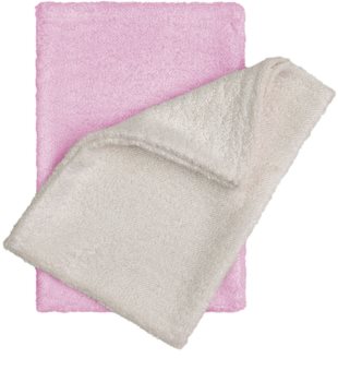 T-Tomi Bamboo Washcloth Natur + Pink washcloth