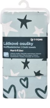 T-Tomi Cloth Towels Hearts & Stars Badetuch
