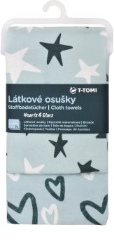 T-Tomi Cloth Towels Hearts & Stars towel