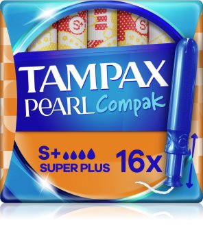 Tampax Compak Pearl Super Plus Tampons mit einem Applikator