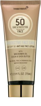 Tannymaxx Protective Body Care SPF Wasserfeste Sonnenschutzmilch für das Gesicht SPF 50