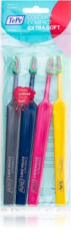 TePe Colour Compact zubní kartáčky extra soft 4 ks