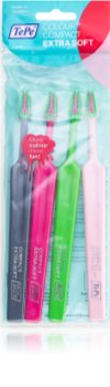 TePe Colour Compact zubní kartáčky extra soft 4 ks