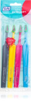 TePe Colour Compact zubní kartáčky extra soft 4 ks