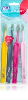 TePe Colour Compact brosses à dents extra soft 4 pcs