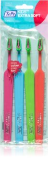 TePe Colour Compact zubní kartáčky extra soft 4 ks