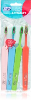 TePe Colour Compact zubní kartáčky extra soft 4 ks
