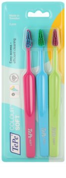 TePe Colour Soft οδοντόβουρτσες μαλακές 3 τεμ