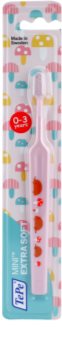 TePe Mini Illustration Toothbrush with Small Tapered Head for Kids Extra Soft