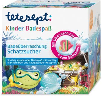 Tetesept Bath Treasure Hunters pezsgő fürdőgolyó gyermekeknek