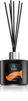THD Luxury Black Collection Amber and Vanilla diffuseur d'huiles essentielles avec recharge