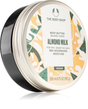The Body Shop Almond Milk maitinamasis kūno sviestas sausai ir jautriai odai