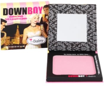 theBalm DownBoy blush e sombras em um