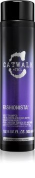 TIGI Catwalk Fashionista fialový šampon pro blond a melírované vlasy