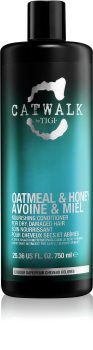TIGI Catwalk Oatmeal & Honey balsam hranitor pentru păr uscat și deteriorat