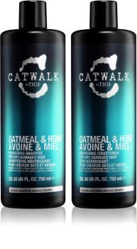 TIGI Catwalk Oatmeal & Honey изгодна опаковка I. (за увредена коса) за жени