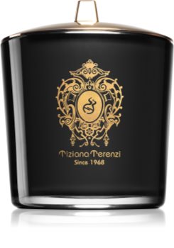 Tiziana Terenzi Black Fire vela perfumada com pavio de madeira