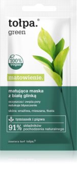 Tołpa Green Matt маска с глина за стягане на порите и матов ефект