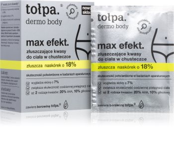 Tołpa Dermo Body Max Efekt Feuchttücher mit Peelingeffekt