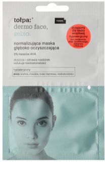 Tołpa Dermo Face Sebio maschera normalizzante detergente in profondità per pelli con imperfezioni