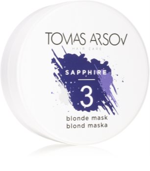 Tomas Arsov Sapphire Blonde Mask természetesen neutralizáló maszk a szőke és melírozott hajra