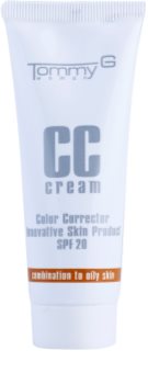 Tommy G CC Cream crema CC hidratante para pieles mixtas y grasas SPF 20