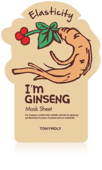 TONYMOLY I'm GINSENG maschera in tessuto effetto lifting e illuminante