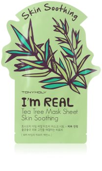 TONYMOLY I'm REAL Tea Tree maschera lenitiva in tessuto