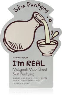 TONYMOLY I'm REAL Makgeolli plátýnková maska s čisticím efektem