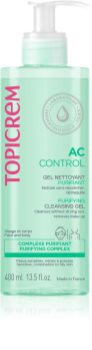 Topicrem AC Purifying Cleansing Gel mélyen tisztító gél zsíros és érzékeny bőrre
