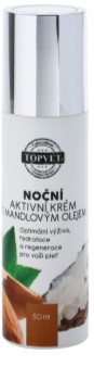 Topvet Face Care creme de noite nutritivo com óleo de amêndoas
