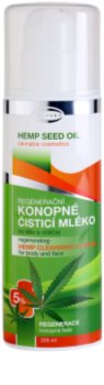 Topvet Hemp Seed Oil leite de limpeza regenerador de cânhamo para corpo e rosto