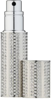 Travalo Divine vaporizador de perfume recarregável com cristais swarovski unissexo Silver