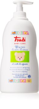 Trudi Baby Care leche de baño y champú para niños con miel y limón