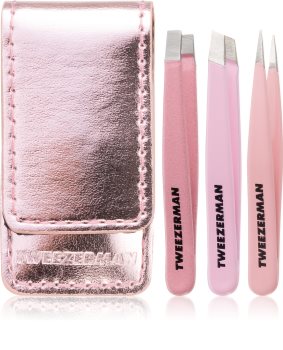 Tweezerman Micro Mini wenkbrauw setje (+ etui)