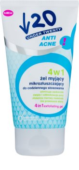 Under Twenty ANTI! ACNE gel de limpeza, peeling e máscara facial 3 em 1