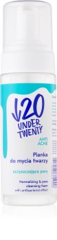 Under Twenty ANTI! ACNE mousse de limpeza para pele oleosa propensa a acne