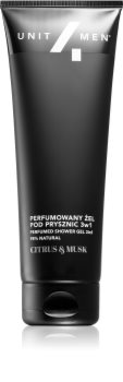 Unit4Men Perfumed shower gel 3 v 1 šampon, kondicionér a sprchový gel s parfemací